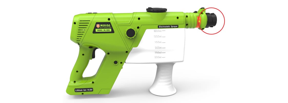 Disinfector Machine 1500ML Cordless Handheld Electrostatic Disinfectant Sprayer ML-X001 ...